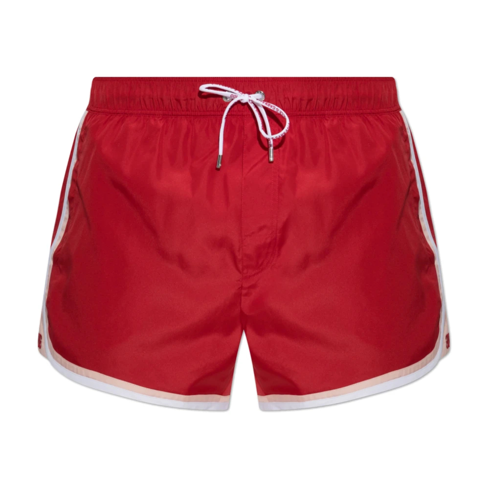 Dolce & Gabbana Herren Rot - Exklusive Badeshorts - Swimwear - Xl