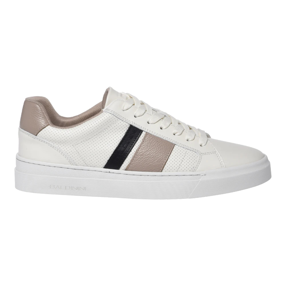 Baldinini Herren Weiß - Leather Sneaker - Shoes - 45 Eu