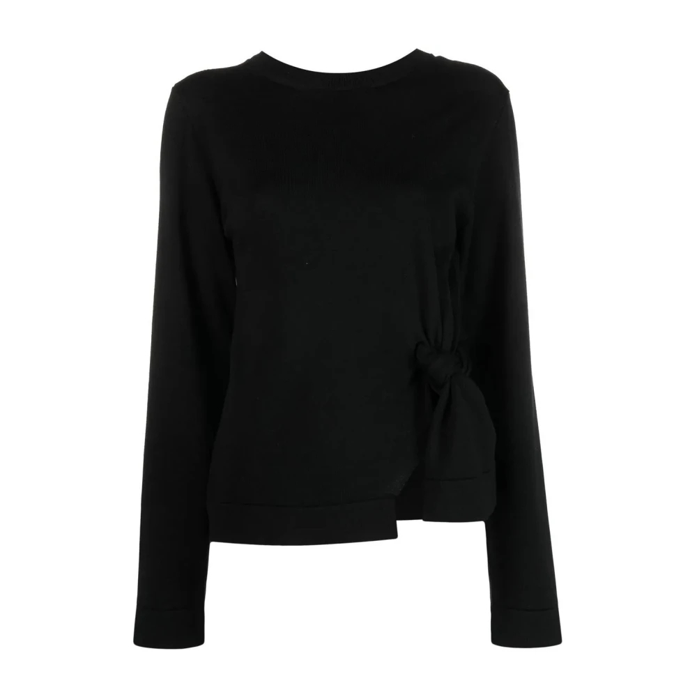 Jil Sander Damen Schwarz - Rundhals-Sweatshirt - Knitwear - K -S