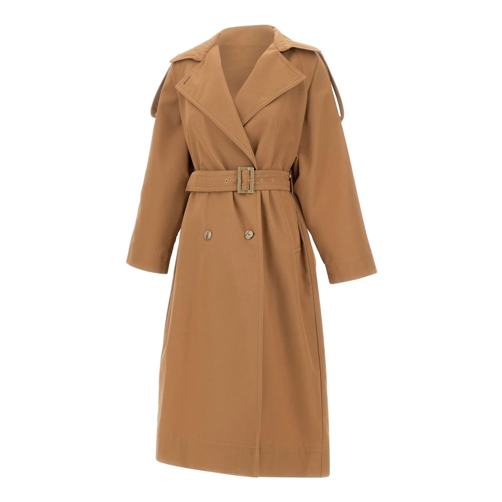 Herno Damen Braun - Gabardine Trenchcoat - Coats - M