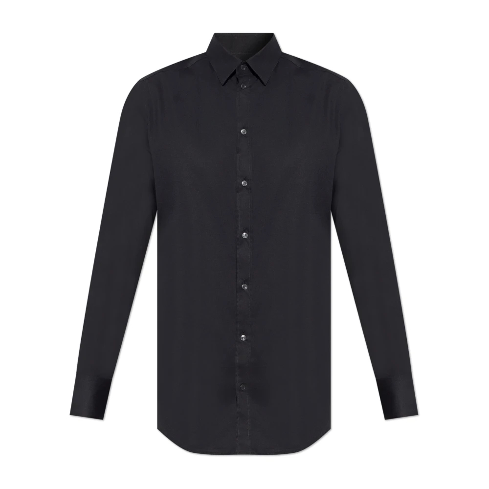 Dolce & Gabbana Herren Schwarz - Cotton Shirt - Shirts - K - L
