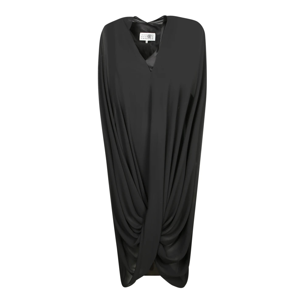 Mm6 Maison Margiela Damen Schwarz - Asymmetrisches Kleid - Dresses - K - Xs
