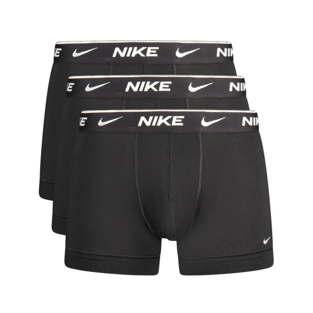 Nike Herren Schwarz Everyday Cotton Strech Trunk Boxer Short 3Er Pack - Anthrazit - Bild 6