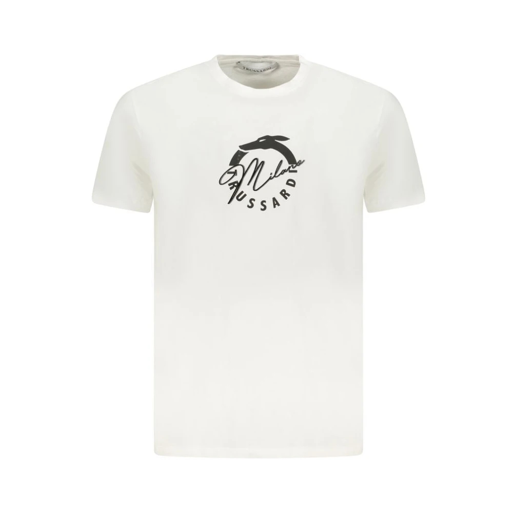 Trussardi Herren Weiß - Cotton T-Shirt - Tops - 2XL