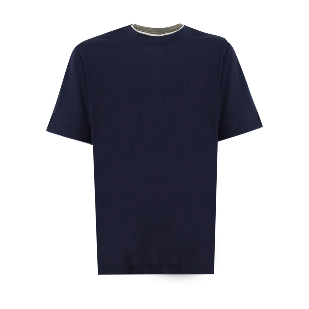 Eleventy Herren Blau - T-Shirt - Tops - L