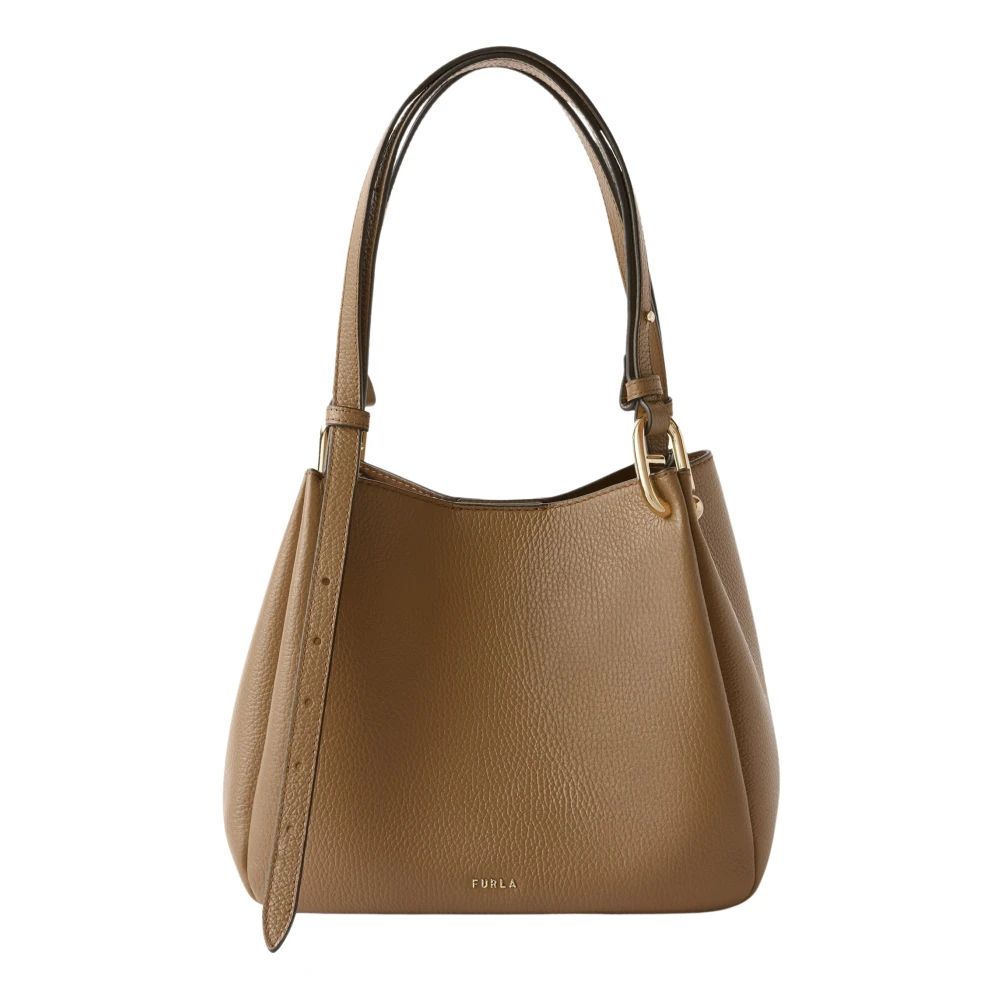 Furla - Nuvola Schultertasche - Bags - Damen - Beige - One Size