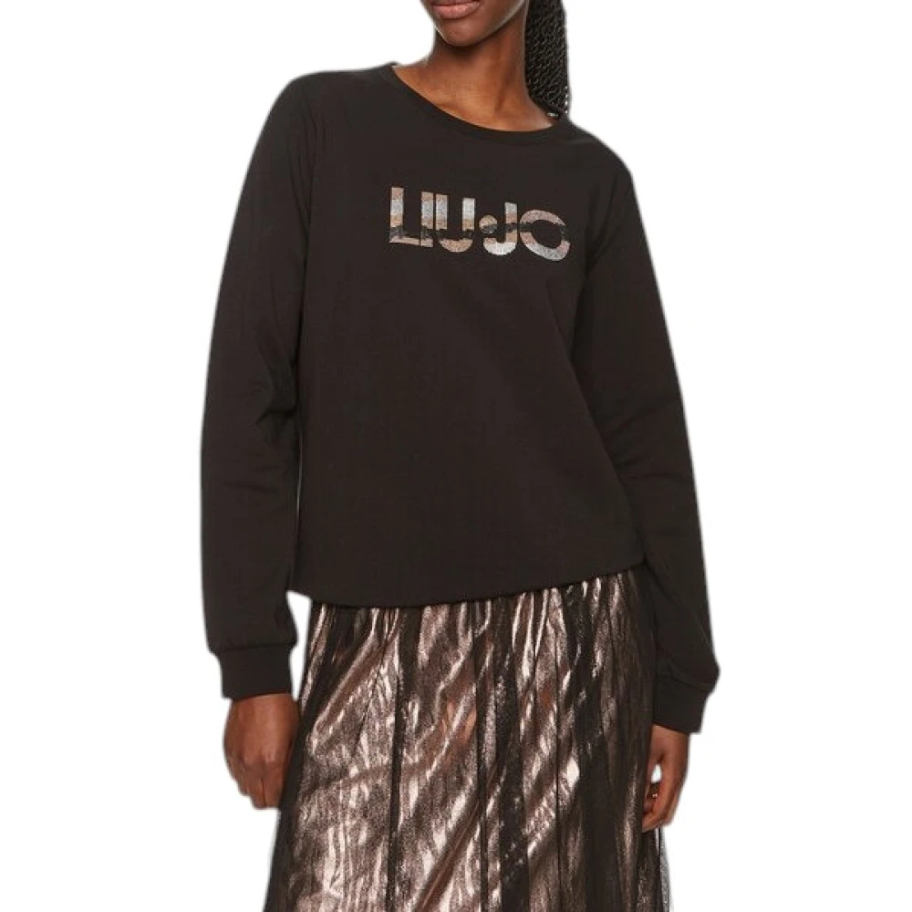 Liu Jo Damen Schwarz - Felpa - Tops - K - L