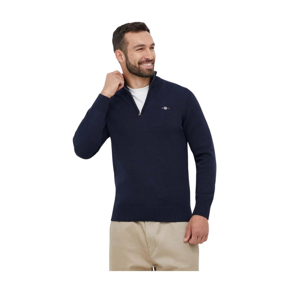 Gant - Rollkragenpullover - Knitwear - Herren - Blau - S