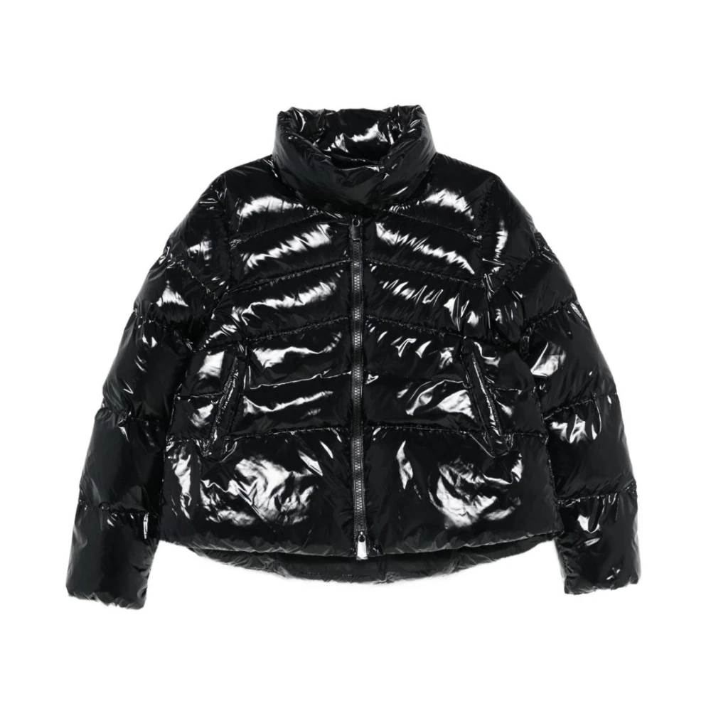 Pinko Damen Schwarz - Caban-Steppjacke Aus Crystal-Nylon - 40 - Bild 8
