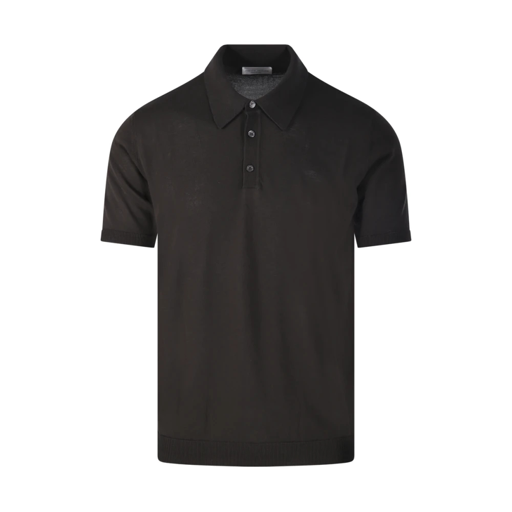 Roberto Collina Herren Schwarz - Polo - Tops - K -2Xl