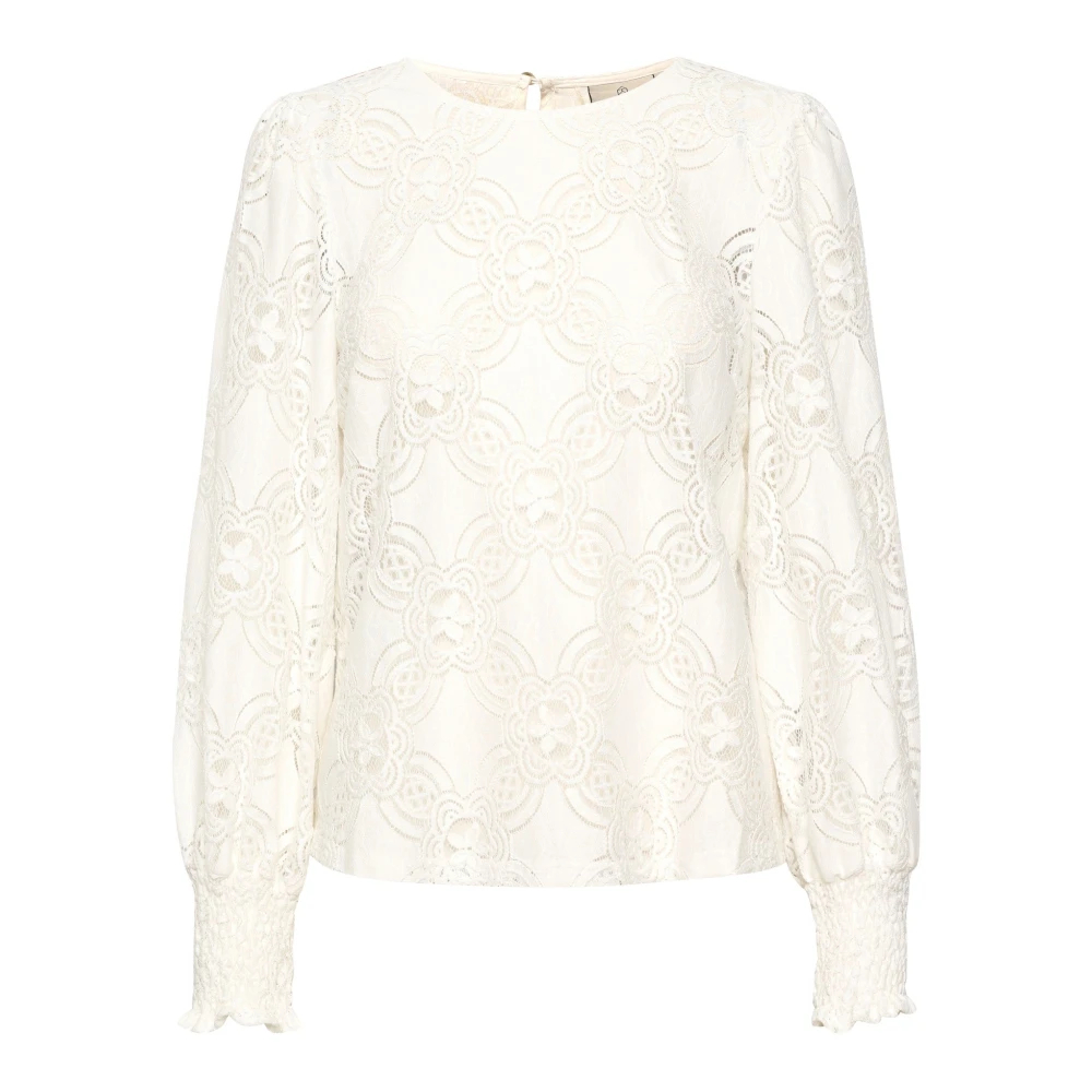 VAN GRAAF Kaffe Damen Weiß Bluse Karaula Polyamid Größe 34 - Bild 5