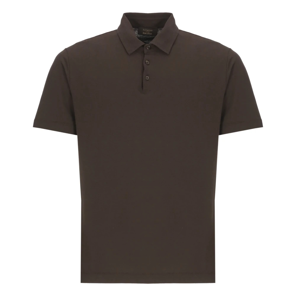 Zanone Herren Braun - Slim Fit Icecotton Poloshirt - Tops - 2XL