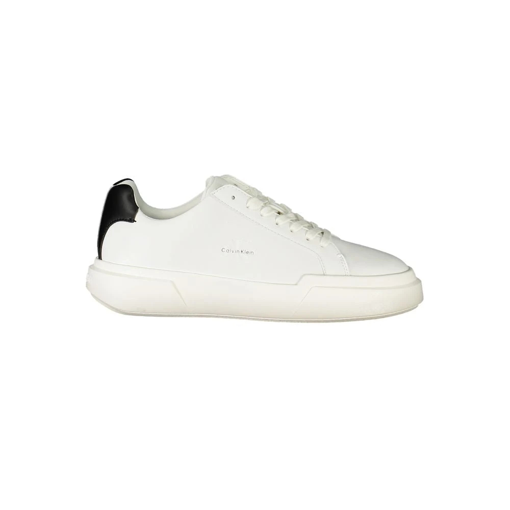 Calvin Klein Damen Weiß Sneakers Chunky Cupsole Laceup Lth Wn Yw0yw01947 - Bild 5