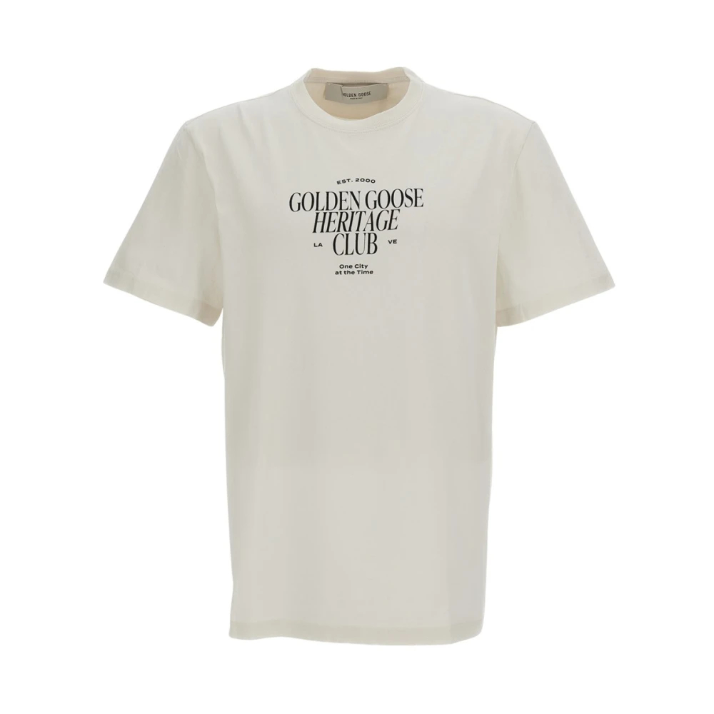 Golden Goose Herren Weiß - Journey T-Shirt - Tops - S