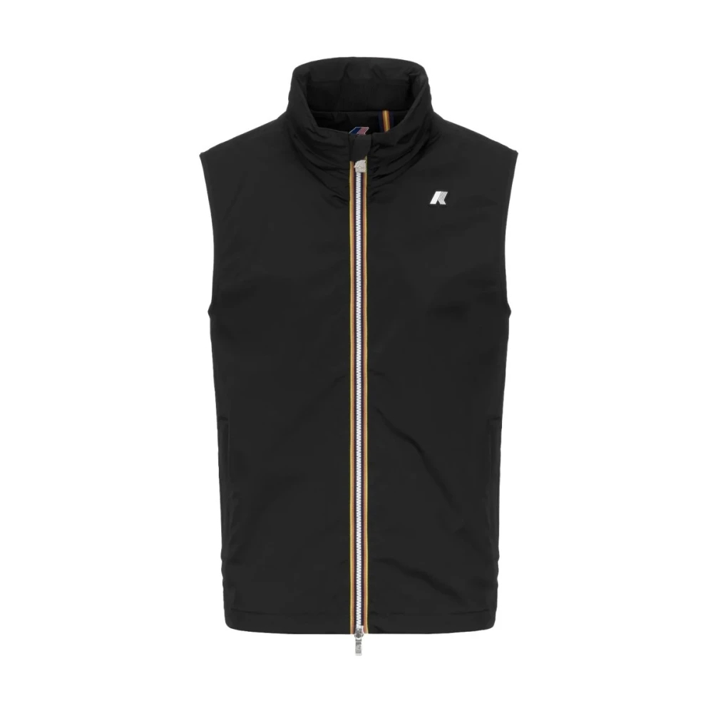 K-Way Herren Schwarz - Valen Stretch Dot Weste - Jackets - K - L