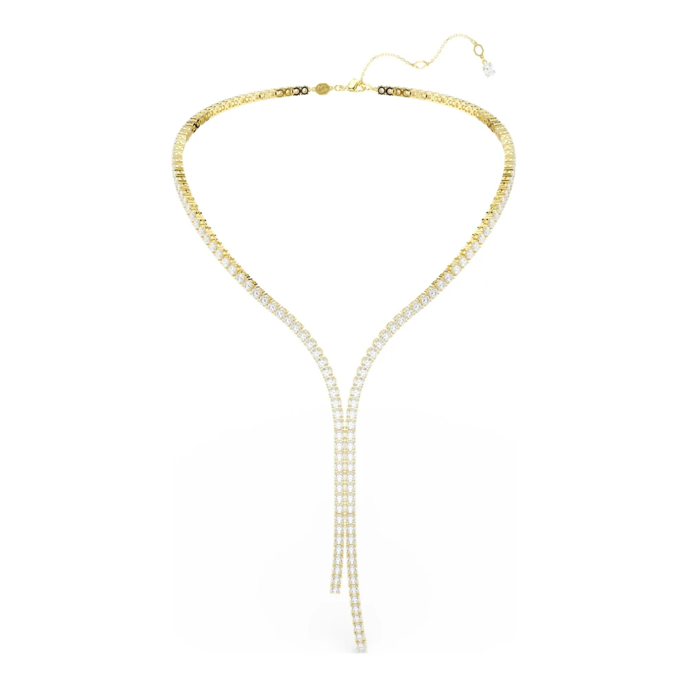 Swarovski Damen Gelb Y-Kette "Schmuck Geschenk Matrix Halskette", Gold (Gelbgoldfarben, Kristallweiß), Halsketten, Metall, Mit Kristall - Bild 6