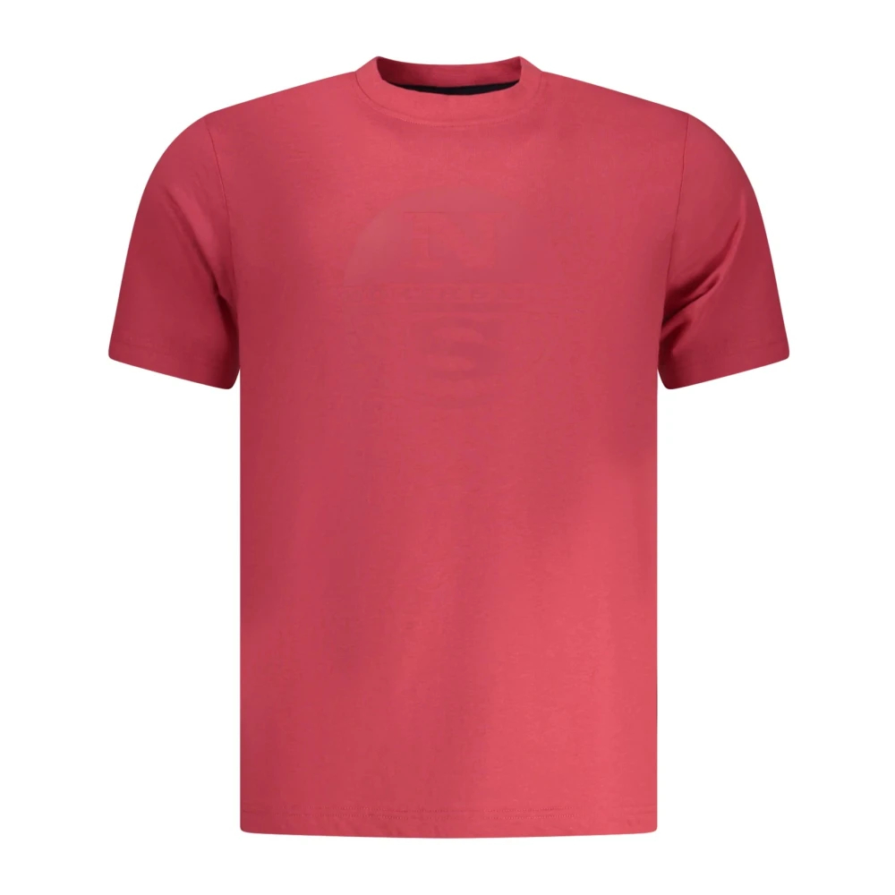 North Sails Herren Rot - Kurzärmeliges T-Shirt - Tops - Xl