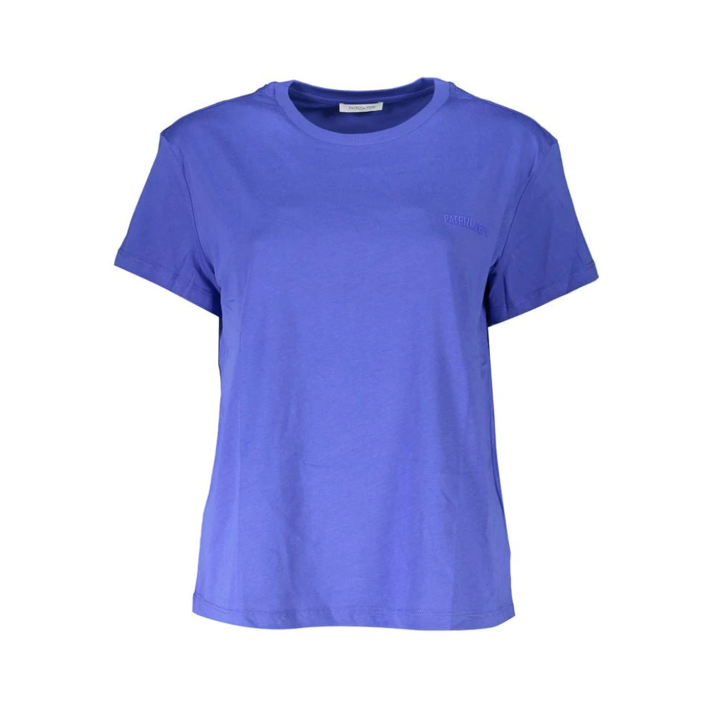 Patrizia Pepe Damen Blau - Crew Neck T-Shirt - Tops - Xs