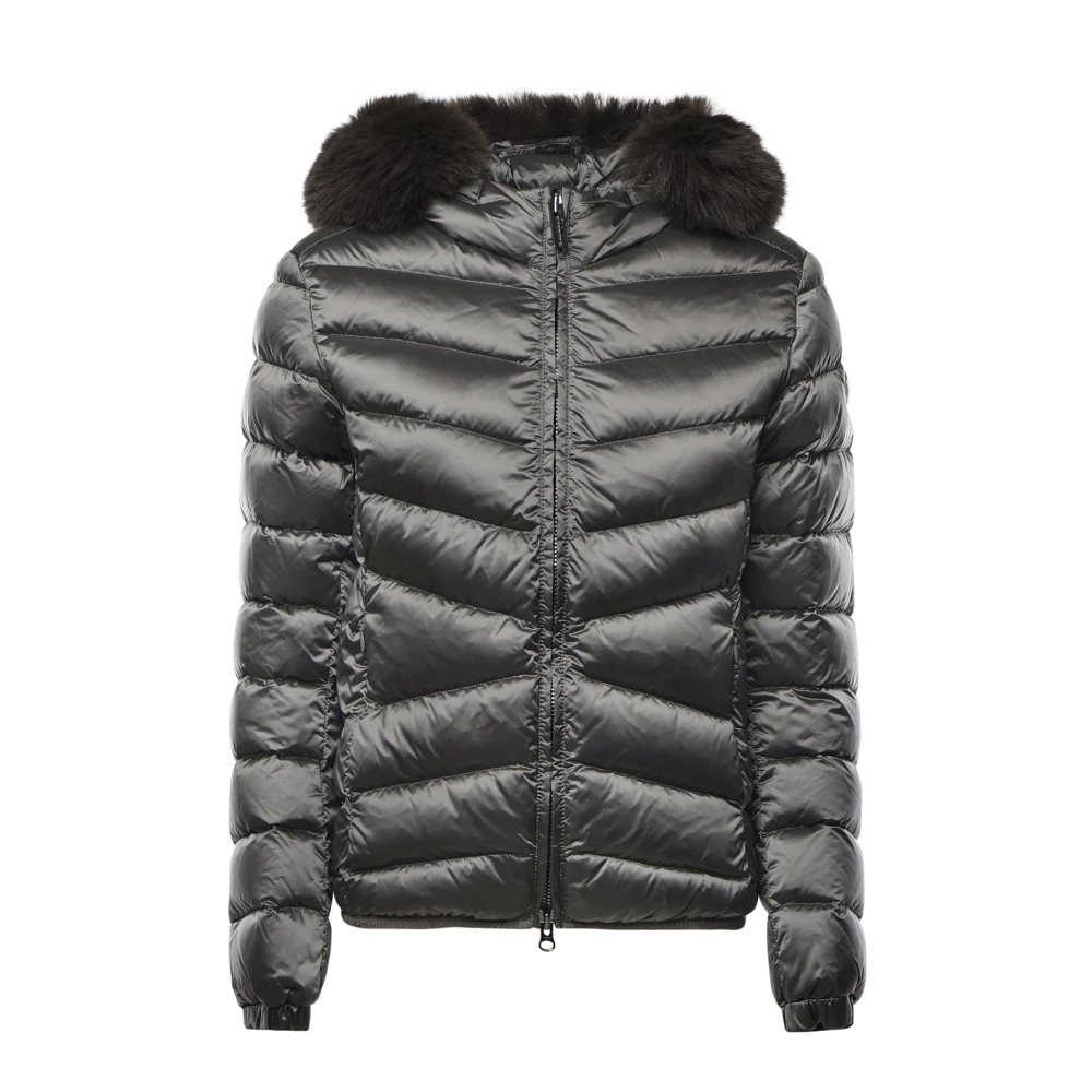 Colmar Damen Grau - Gesteppte Daunenjacke Mit Kapuze - Jackets - L