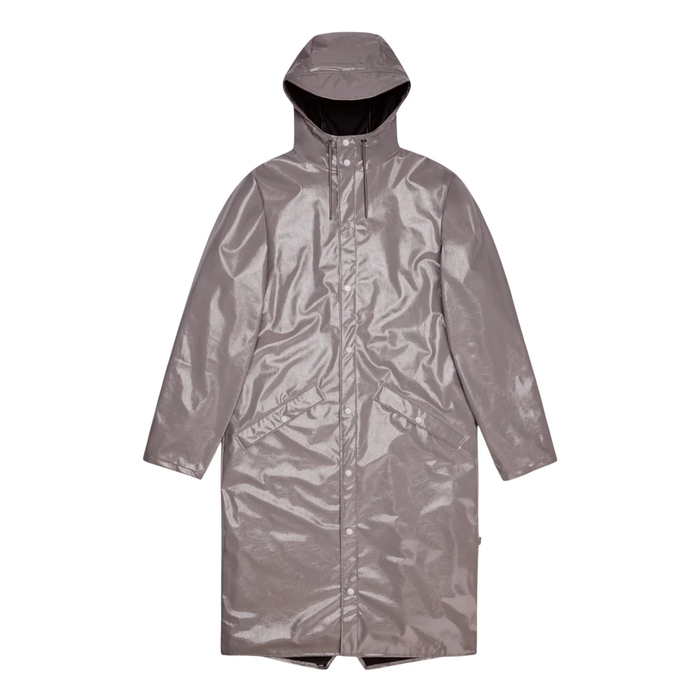 Rains, Herren, Regenjacken, Longer Jcket W3 UNISEX 18360, Violett, (XS) - Bild 3