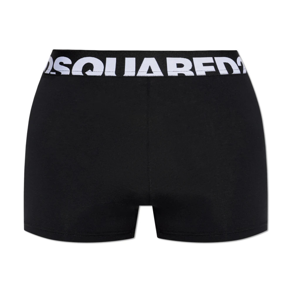 Dsquared2 Damen Schwarz - Cotton Boxer Briefs - Underwear - K - 2XL