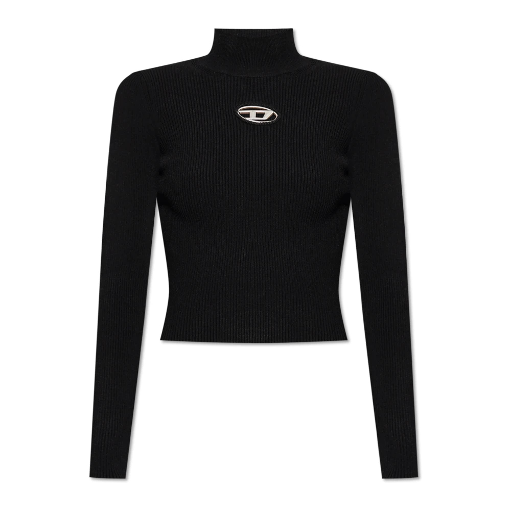 Diesel - Turtleneck M-Valari-Tn - Knitwear -Damen -Schwarzk -L