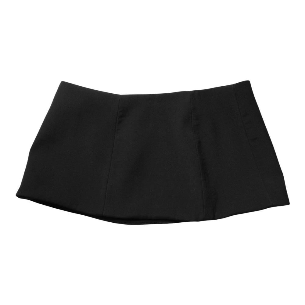 Dolce & Gabbana Damen Schwarz - A-Linie Minirock Mit Tiefem Bund - Skirts - K - S