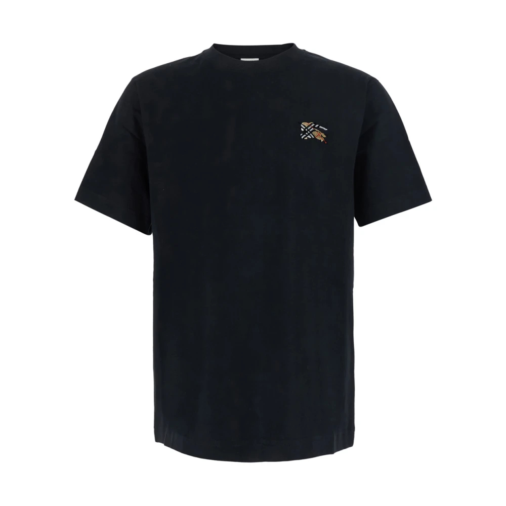 BURBERRY | Black cotton T-shirt with knight patch | male | M - Bild 6
