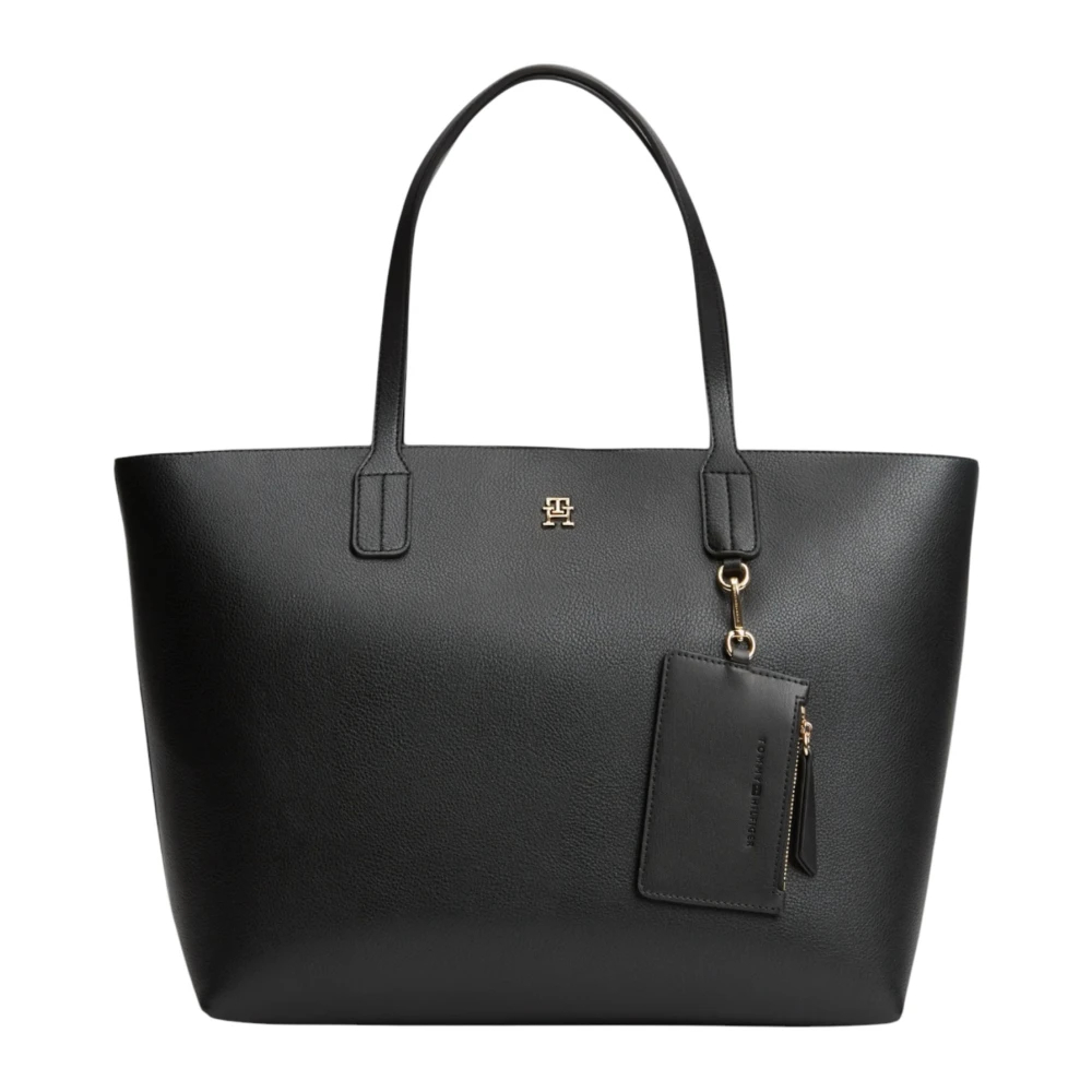 Tommy Hilfiger Damen Schwarz Handtasche Th Icon Tote Nosize - Image 4