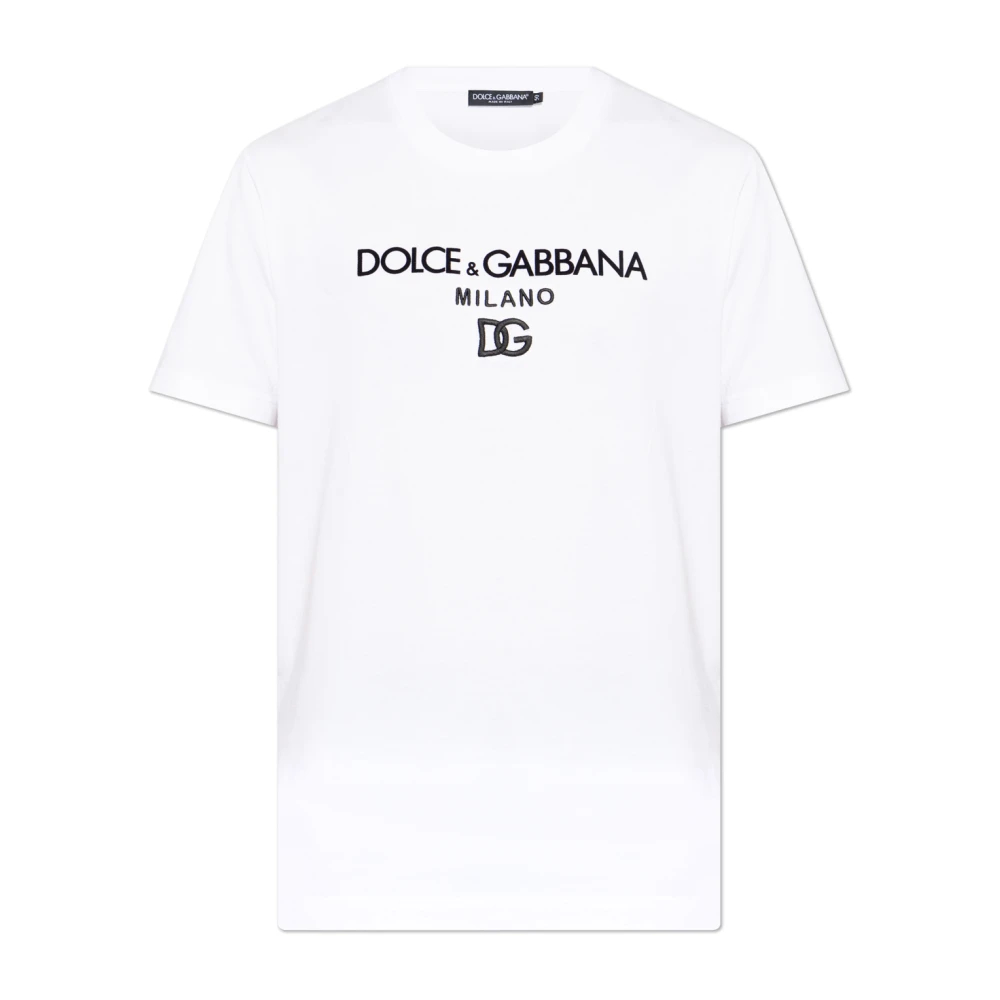 Dolce & Gabbana Herren Weiß - Logo T-Shirt - Tops - S