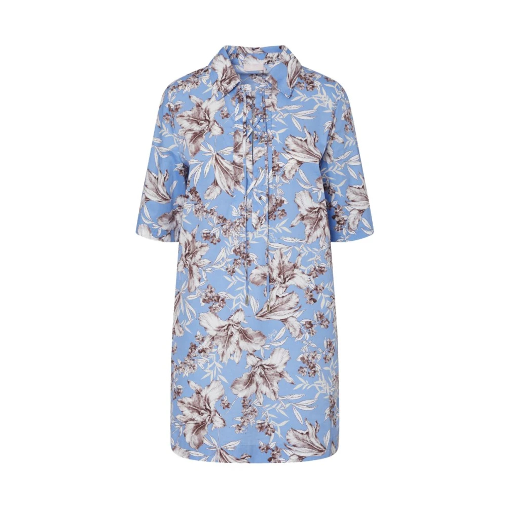 Liu Jo Damen Blau - Short Poplin Dress - Dresses - Xl