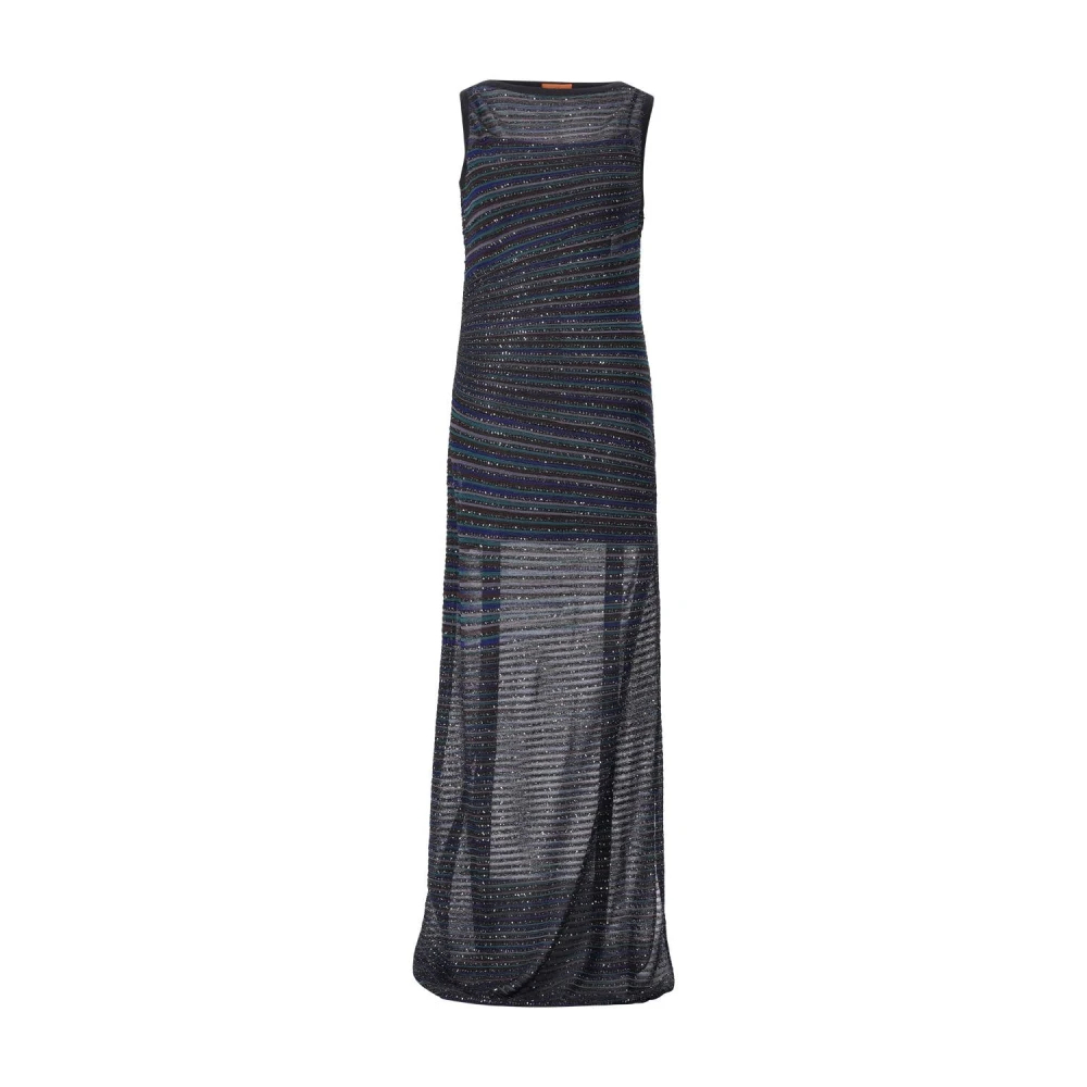 Missoni Damen Multicolor - Gestreiftes Pailletten-Maxikleid - Dresses - Mehrfarbig -S