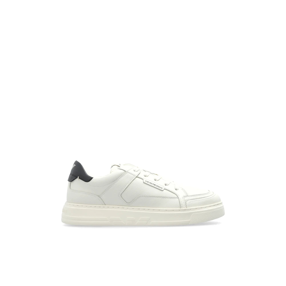 Emporio Armani Herren Weiß - Sportschuhe Mit Logo - Shoes - 40 Eu