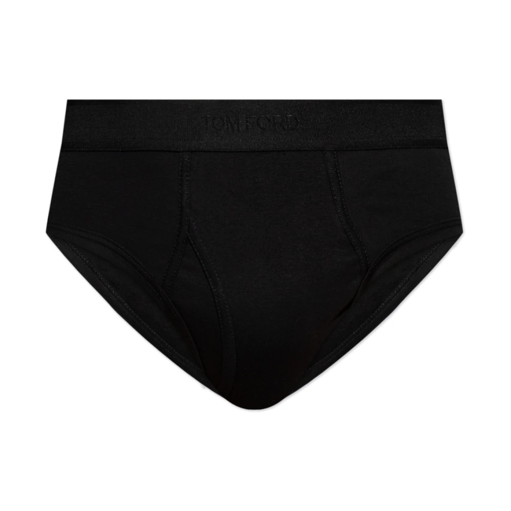 Tom Ford Herren Schwarz - Slips Mit Logo - Underwear - K - M