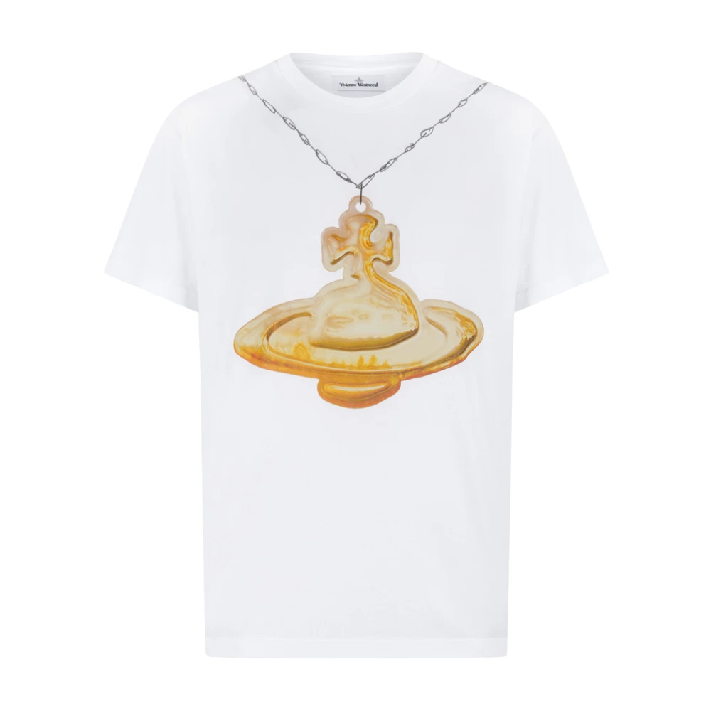 Vivienne Westwood - Orb Classic T-Shirt - Tops - Herren - Weiß - M