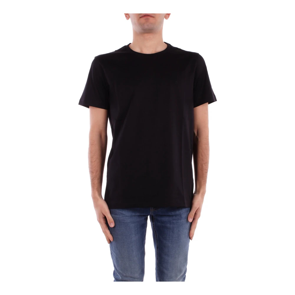 Dondup Herren Schwarz - Logo Front T-Shirt - Tops - K - Xl