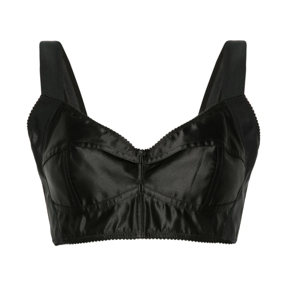Dolce & Gabbana Damen Schwarz - Bustier Crop Top - Tops - K - L