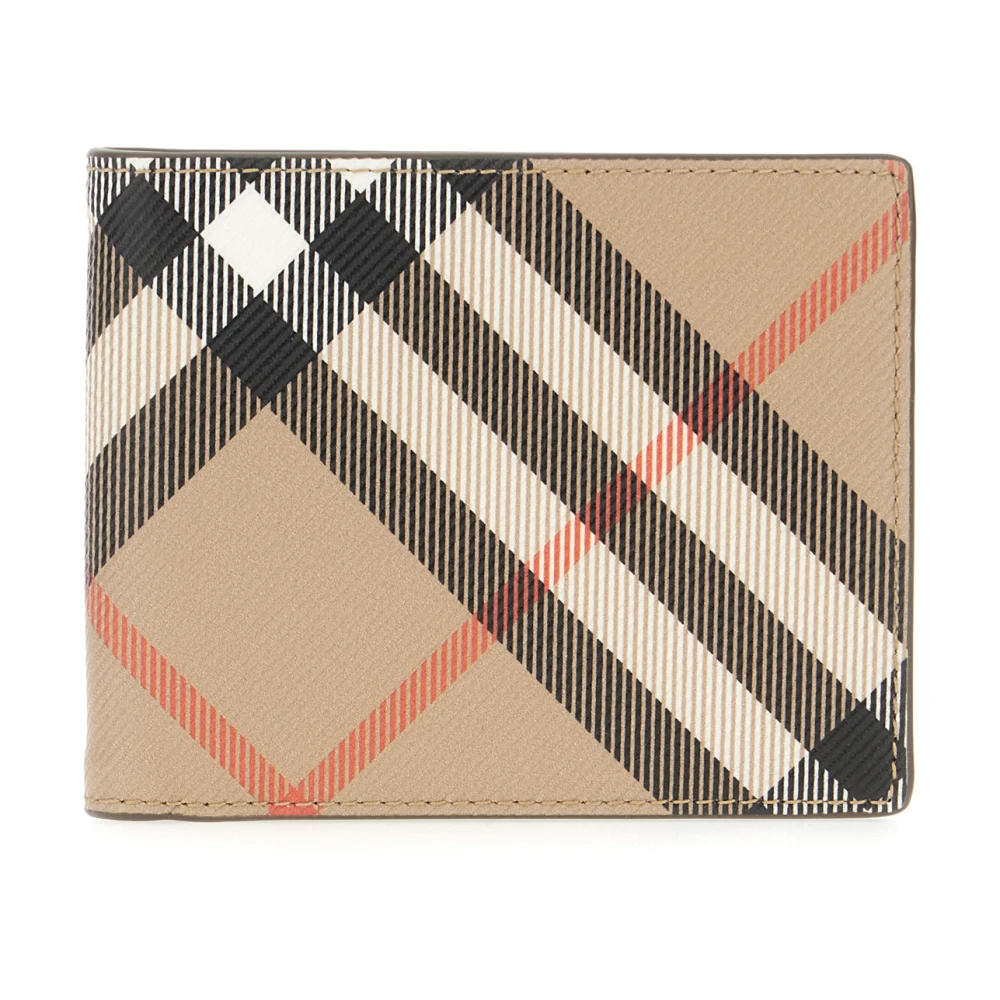 Burberry - Beige Check Bi-Fold Geldbörse - Accessories - Herren - Beige - One Size - Bild 7