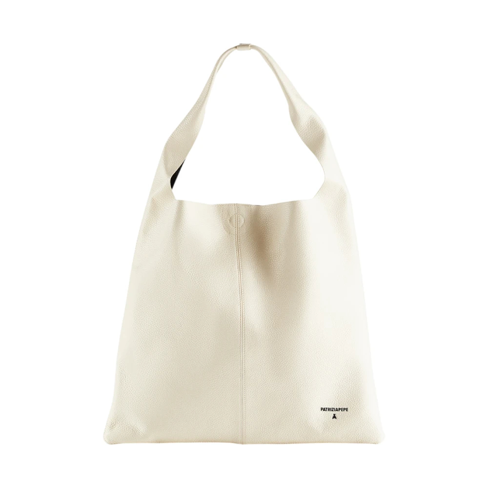 Patrizia Pepe Damen Weiß - Soft Sacca Schultertasche - Bags - One Size