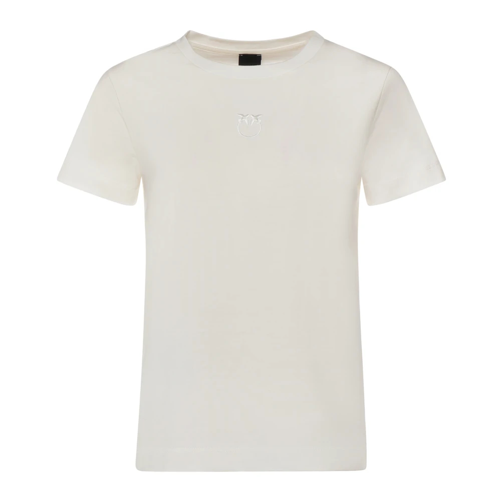 Pinko Damen Weiß - T-Shirt Mit Rundhalsausschnitt - Tops - Xs