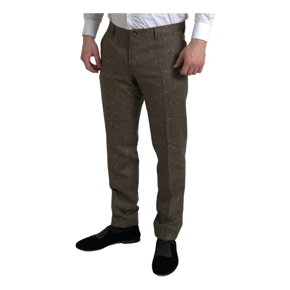 Dolce & Gabbana Herren Braun - Italienische Woll-Chino-Hose - Trousers - M