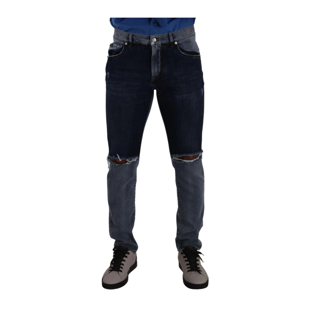 Dolce & Gabbana Herren Multicolor - Slim-Fit Jeans - Jeans - Mehrfarbig - M