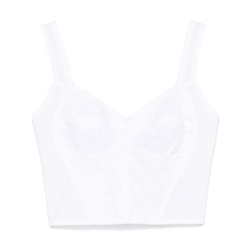 Dolce & Gabbana Damen Weiß - Shaper Corset Bustier - Tops - S