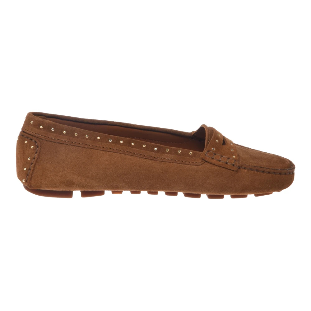 Baldinini Damen Braun - Studded Suede Loafer - Shoes - 38 Eu