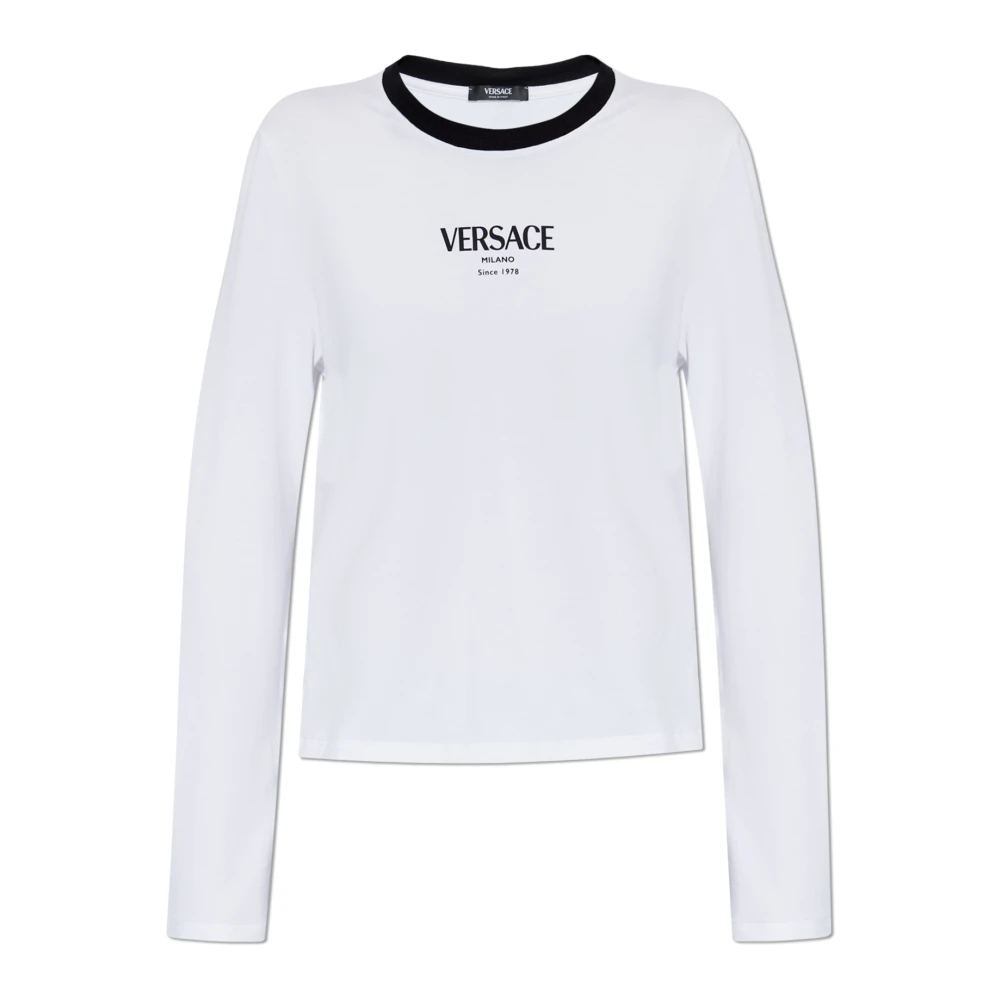 Versace Damen Weiß - Logo T-Shirt - Tops - 2XS