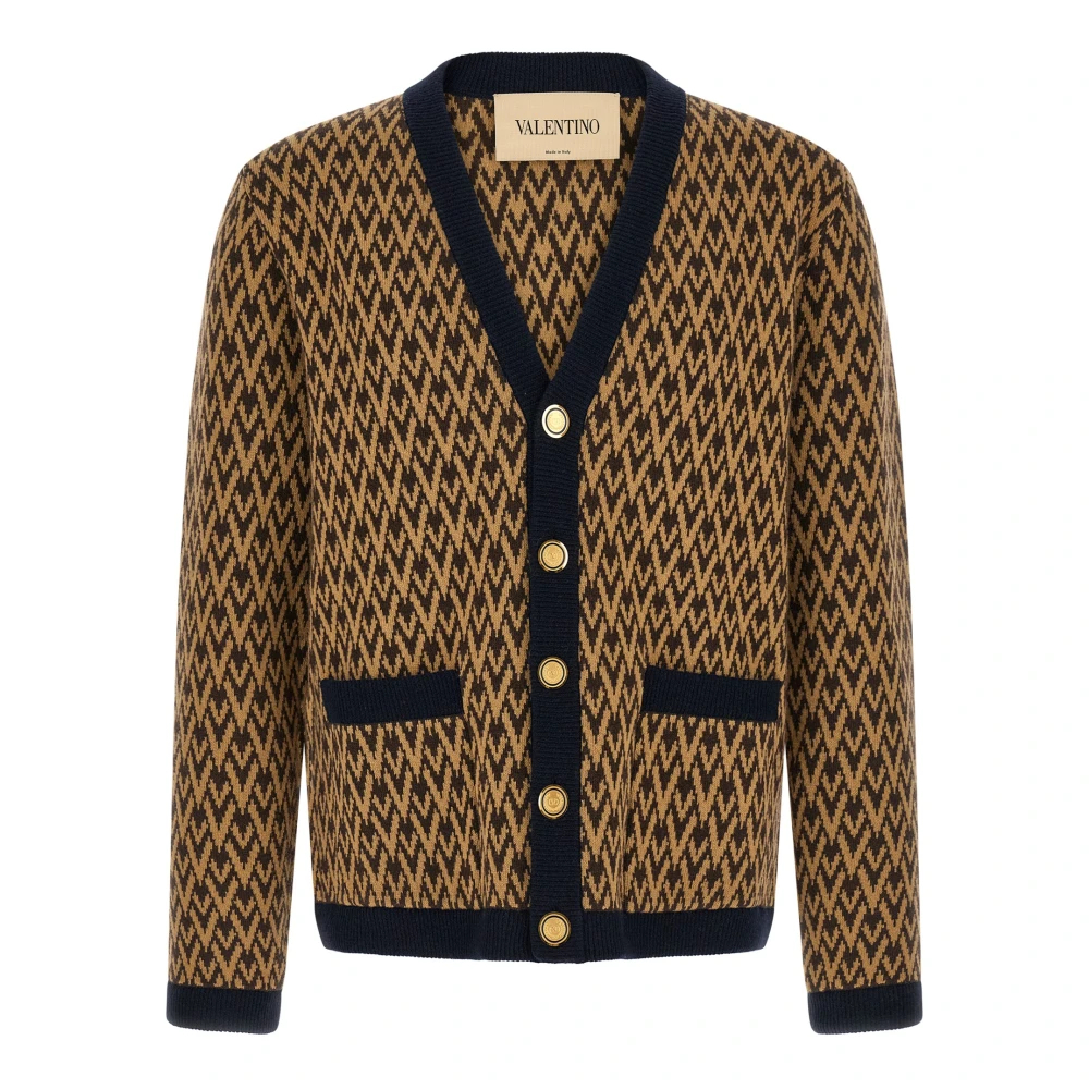 Valentino Garavani - Toute La V Cardigan - Knitwear - Herren - Mehrfarbig - L
