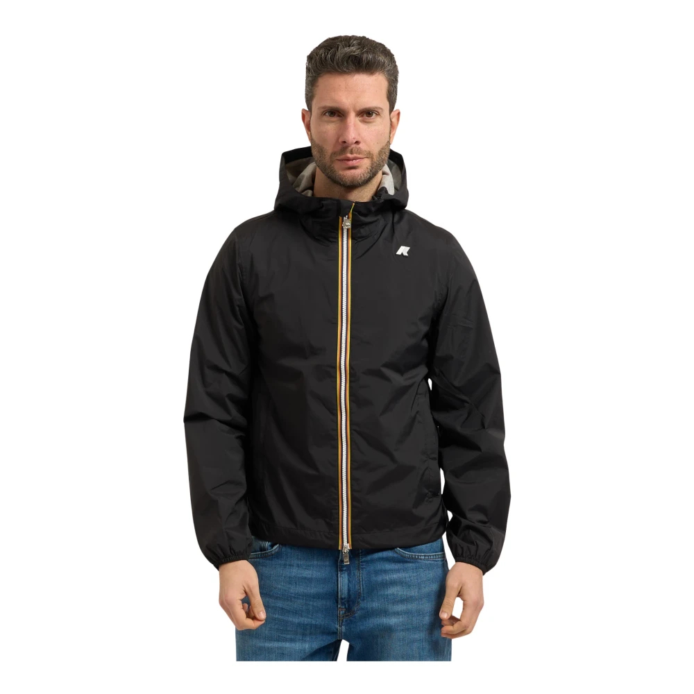 K-Way Herren Schwarz - Jack Stretch Nylon Jersey - Jackets - K - 3XL
