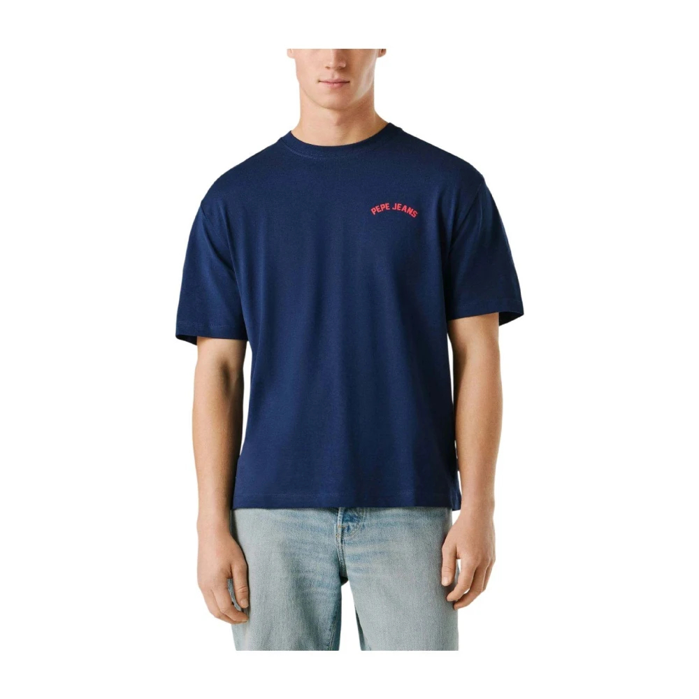 Pepe Jeans - Gideon T-Shirt - Tops - Herren - Blau - S - Bild 5