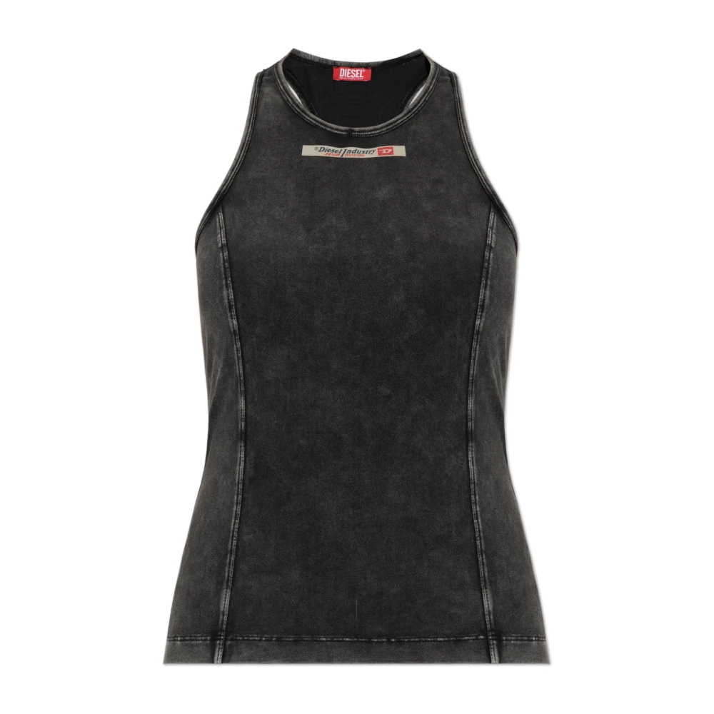 Diesel Damen Schwarz - Irene-Dnm Top - Tops - K - Xs