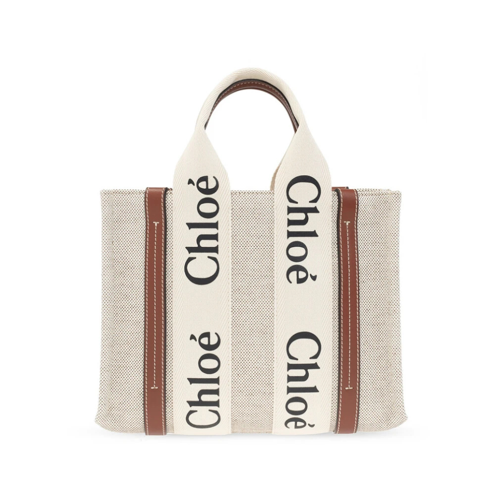 Chloé Woody Small Canvas Tote - Bild 4